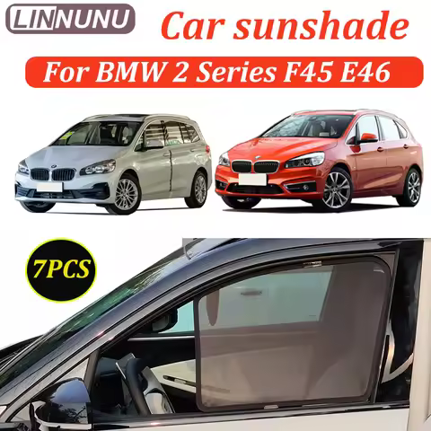 LINNUNU For bmw 2 series Gran active tourer f45 F46 Magenetic Car Sunshade Windshield Curtain Side W