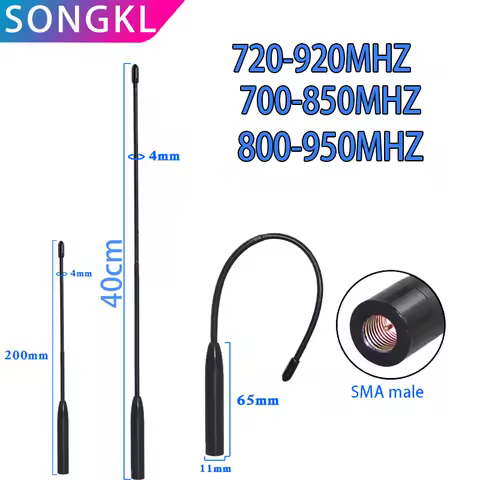NB-IOT soft whip antenna 720-920mhz,700-850mhz,800-950mhz antenna SMA male 40cm high gain 10dbi modu