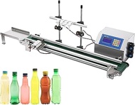 4 Nozzles Conveyor Belt Filling Machine, 3.2 L/min Liquid Filling Machine with LED Screen, 10 to 500
