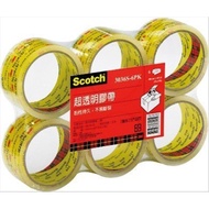 3M 3036S-6PK Super Transparent Tape/Sealing Tape (6 Rolls In) 48MM * 40Y/48MM * 90Y Have A Good Go T