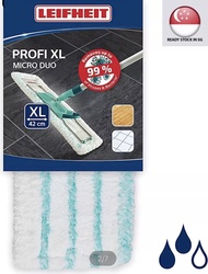 🚚 SG Ready Stock 🚚 Leifheit mop replacement 42 cm Germany 55126 55076 Wiper Cover Profi Micro Duo XL 42 mop cloth Cotton Plus Micro Duo Super Soft Static Plus
