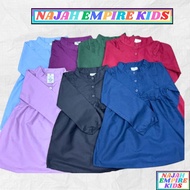 BLOUSE KIDS AIRIS PLAIN 03 (2-12 YEARS) LONG SLEEVES 100 % COTTON PLAIN