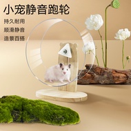 Hamster Mute Running Wheel Treadmill Djungarian Hamster Special Runner Acrylic Transparent Pet Supplies Toy Landscape