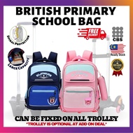 CBS Trolley School Bag Primary School Bag Trolley Rolling Backpack Beg Beg Sekolah School Bag Only