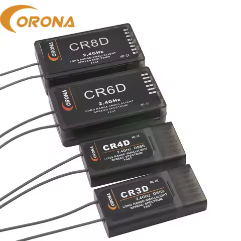 Corona CR3D CR4D CR6D CR8D 2.4Ghz 3CH~8CH Receiver (V2 DSSS) Compatible With CT8Z CT8J CT8F and Radi