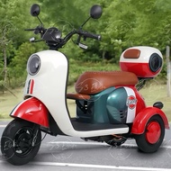 New Vespa Scooter Electric Ebike Adult 3 Wheel Tricycle 3 Seater e scooter bicycle