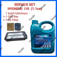 Hyundai i10  1.1 ( Lubrimaxx 15W40 -4Litre Engine Oil +Oil Filter 26300-2Y500 +Air Filter 28113-0X00