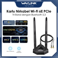 WAVLINK WiFi 6E Tri-band Extension Antenna, 2.4GHz + 5GHz + 6GHz WiFi Antenna with Magnetic Base and