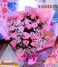 三峽/土城/中和/永和/花店【gfo501】韓風粉玫瑰花束~就是愛妳