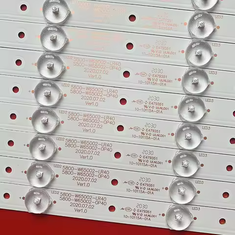 LED blaklight Strip 5 lamp 5835-W65002-OP40 5835-W65002-LR40 for 65'' TV Skyworth 65E6000 65UH5500-U