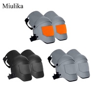 [Miulika] 2 Pieces Knee Pads Kneeling Pad Heavy Duty Knee Cushions Non Slip Adjustable Strap TPU PP 