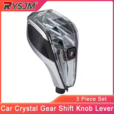 3 Piece Set Car Crystal Gear Shift Knob Lever For BMW X3 iX3 G01 G08 X4 G02 X5 G05 X6 G06 Left-Hand 