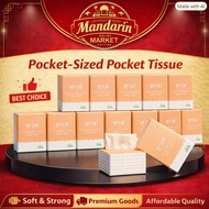 NEW Bamboo Tisu Pocket Facial Wipes Pocket Tissue Soft & Clean | Each pack 7 pulls of tissue