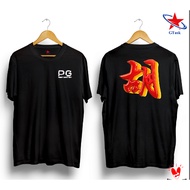 Kaos Distro PG Mahjong Baju Distro Pocket Games Slot Mahjong atasan pria mahjong pg tulisan cina