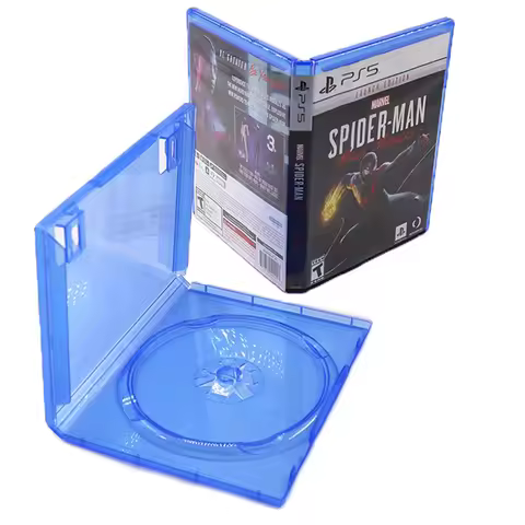 1Pc CD Game Case Protective Box Compatible For Ps5 / Ps4 Game Disk Holder CD DVD Discs Storage Box C
