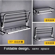 GANTUNGAN 60cm chrome stainless Towel Hanger/60Cm stainless chrome Towel Rack