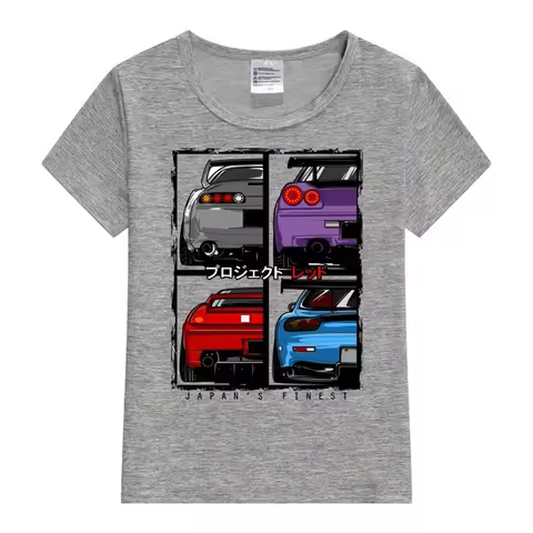Japans Finest Supra R34 NSX FD3S RX7 Kids T-Shirt Children T-Shirt Cartoons Kid Tee Shirts Casual Cl