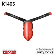 กางเกงใน ผู้ชาย GX3 Underwear Gloss Touch DX Micro Pouch Bikini Red by TonyJocks กางเกงชั้นในชาย สีแ