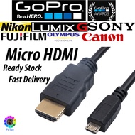 Micro HDMI to HDMI 1.5m Male Video Cable Cord for Smartphone TV Connected