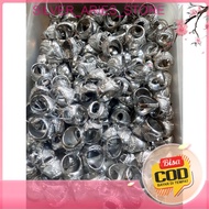 HARGA GROSIR. 10 Pcs Emban Ring Cincin TITANIUM Kombinasi Warna SILVER GOLD Ring Batu Akik Anti Lunt