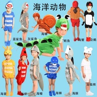 Sea Animal Costume Cartoon Costume Shark Crocodile Children Clownfish Lobster Crab Dolphin Performan