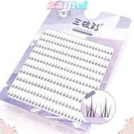 ZAIJIEEE Air Lower Eyelashes, DIY Lash Extension Makeup Tools Bottom Lash Clusters, 10 Rows 6mm Mang