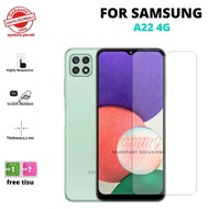 TEMPERED GLASS SAMSUNG A22 4G ANTI-SCRATCH CLEAR GLASS BEST QUALITY