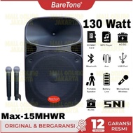 speaker portable baretone 15 inch mhwr aktif USB bluetooth wireless