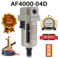 AF4000-04D SMC Type 1/2" Pneumatic Filter Water Separator Water Trap Air Filter Air Compressor