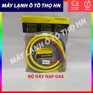 Car air conditioner gas charging cable set (including 3 wires, 2 types 1m5 and 1m8) made in Taiwan