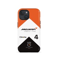 F1 No.4 Phone Case for iPhone15ProMax 14Pro 13 12 13mini Samsung S24 S22 S25 2in1 glossy hard case