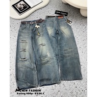 100cm super big tube 28cm striped pants in basic colors, easy to coordinate