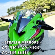 for KAWASAKI Ninja ZX-6R Ninja636 Accessories Motorcycle Stealth Mirrors for NINJA ZX6R ZX-4R ZX-4RR