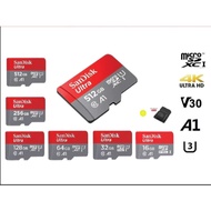 SanDisk Ultra A1 Micro SD 140# (512GB/256GB/128GB) Memory Card Class 10 MicroSD For Phone/Dashcam/IP