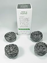 Stainless Steel Scrub Buds Amway, Perfect for Clean Dishes, No Scratch 4- Pads Pack - Amway Home 180