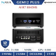 Mini PC AooStar GEM 12 Pro Max/Plus/+Pro R7 8845HS 8745HS GEM12 DDR5 LCD Screen Oculink AMD Radeon 7