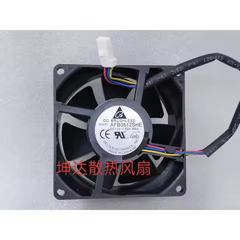Spot Delta AFB0812SHE 12V 1.00A 8038 4-Wire PWM Temperature Control Cooling Fan for Computer Server 