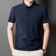 LJPNK Quick-Dry Ice Silk Polo Tee for Men - UV Protection Breathable & Lightweight Great for Office