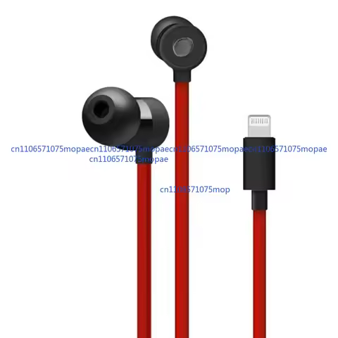 For Beats by Dr. Dre urBeats3 Wired Earphones Lighting Headphones In-Ear Red iOS（No packaging box）