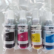 【ORIGINAL】 Epson 664 T664 70ML Epson 664 INK BLACK CYAN MAGENTA YELLOW Series for Printer L220 / L21