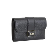 [Coach] Wallet Women's Wallet Wallet Leather MEDIUM GRACE WALLET CC059 CC060 (Black)