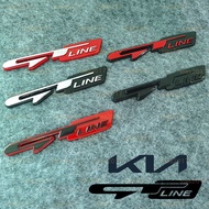 Black GT LINE KIA Car Label Rear Side Word STONIC PICANTO EV6 SPORTAGE