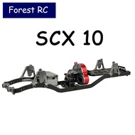 Forestrc 313mm Wheelbase Assembled Metal Frame Chassis with Transmission Gearbox Kit for Axial SCX10