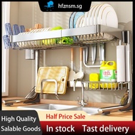 [48H Shipping]Stainless Steel Kitchen Sink Storage Rack Countertop Multi-Functional Dish Rack Dish Draining Rack Sink Dish Storage Rack