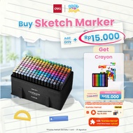 Deli Professional Sketch Marker / Sketch Marker 168 Colors Dual Tip HM902