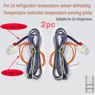 2PC Defrosting Temperature Controller Temperature Sensor, For LG Refrigerator Dual Door Fuse 10K Temperature Sensor