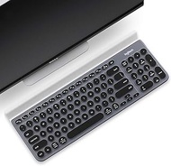 Ultra Thin Transparent Silicone Keyboard Cover Skin for Logitech K780 Wireless Keyboard Protective Skin (Black)