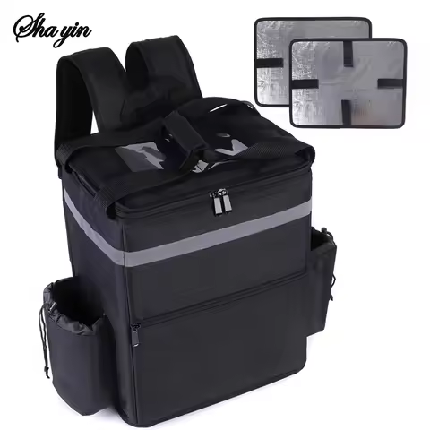 Insulated Delivery Backpack - Thermal Food Delivery Bag for Riders, 30L Large Capacity Takeout & Gro
