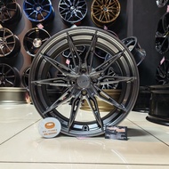 [1PC] New Sport Rim 17inch LENSO JAGER BAROX 17X7.5JJ ET35 4H100 HYPER BLACK