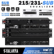 EQ 231SUB/215SUB With subwoofer interface Dual Channel 31-Band 2 -Series Graphic Equalizer